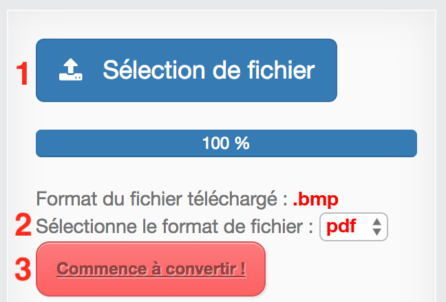 Comment convertir BMP en PDF en ligne